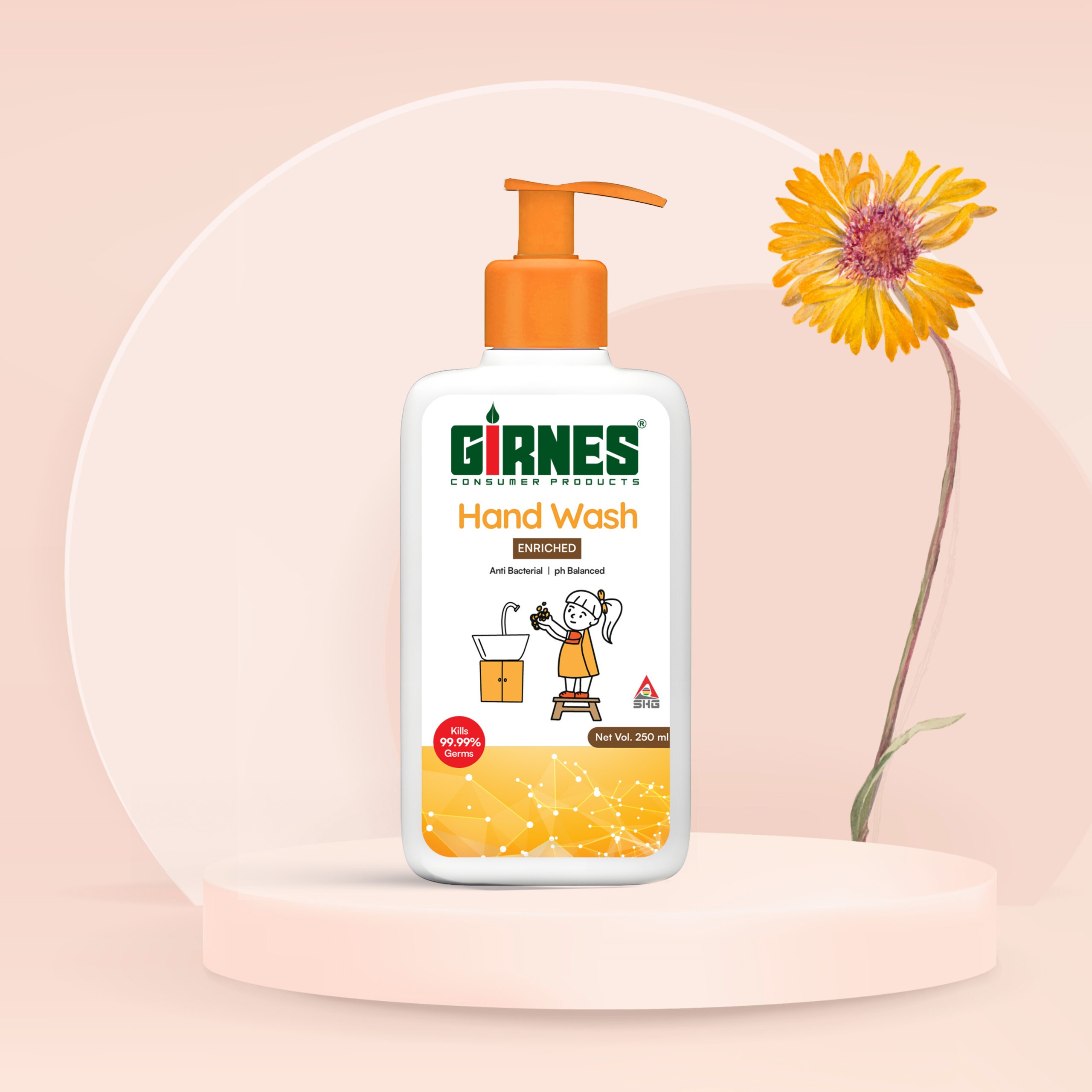 Enriched Anti Bacterial Germ Fighter Moisturizing Hand Wash – 500ML - Image 2