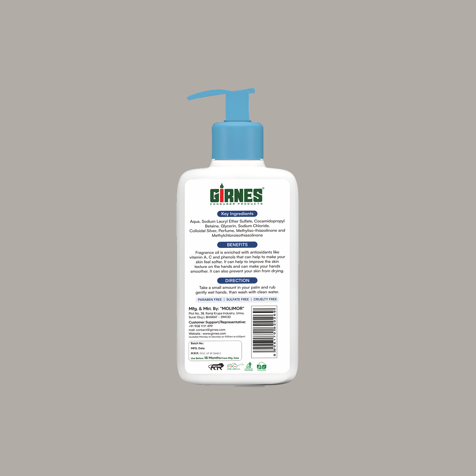 Aroma Ocean Anti Bacterial Germ Fighter Moisturizing Hand Wash – 250ML - Image 3