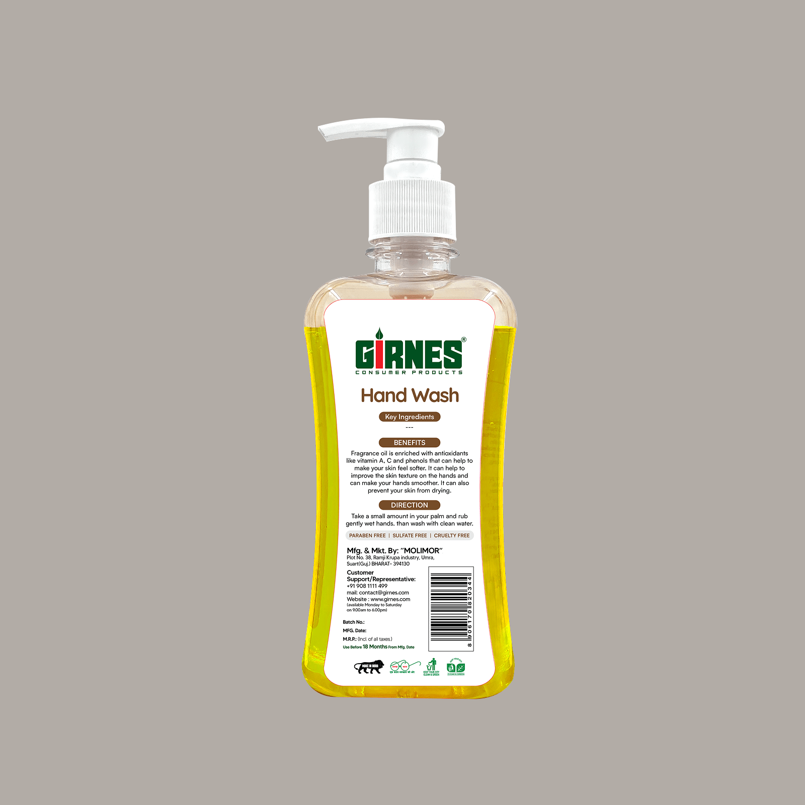 Enriched Anti Bacterial Germ Fighter Moisturizing Hand Wash – 500ML - Image 3