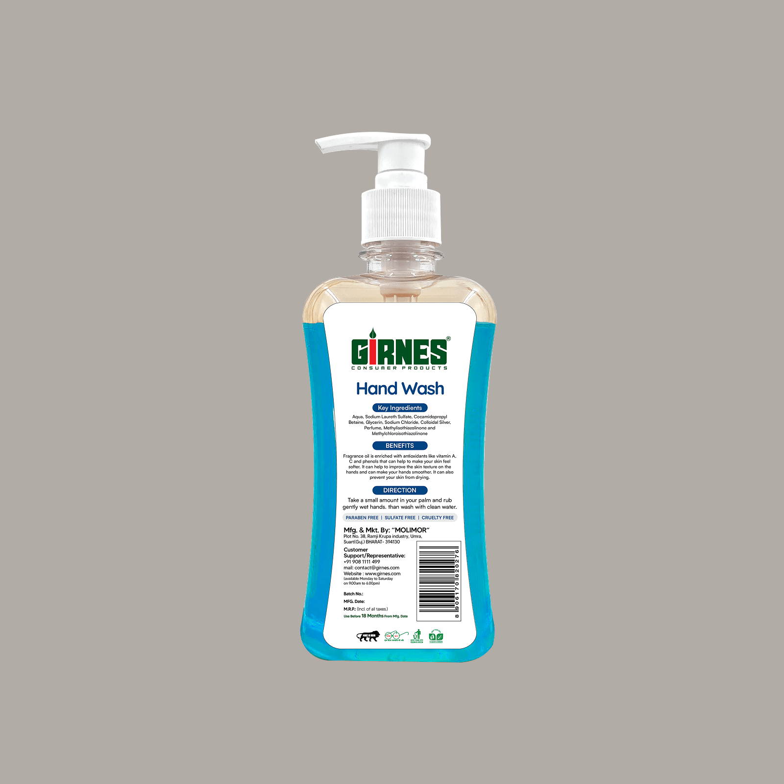 Aroma Ocean Anti Bacterial Germ Fighter Moisturizing Hand Wash – 500ML - Image 4