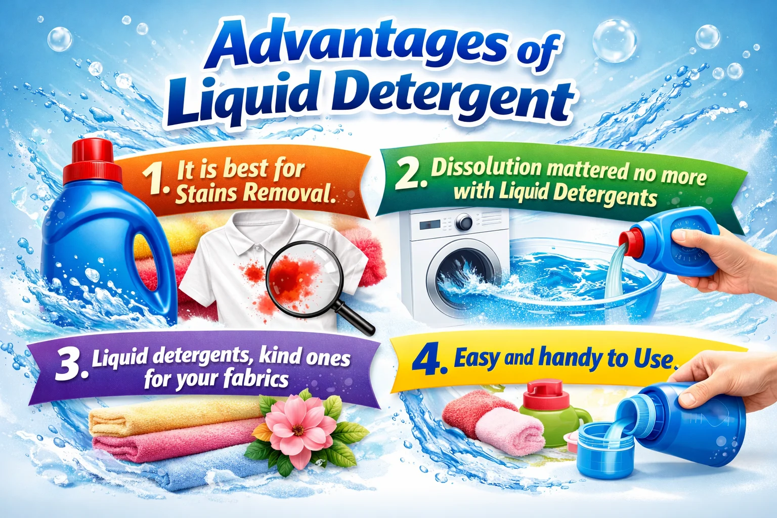 Advantages of Liquid Detergent