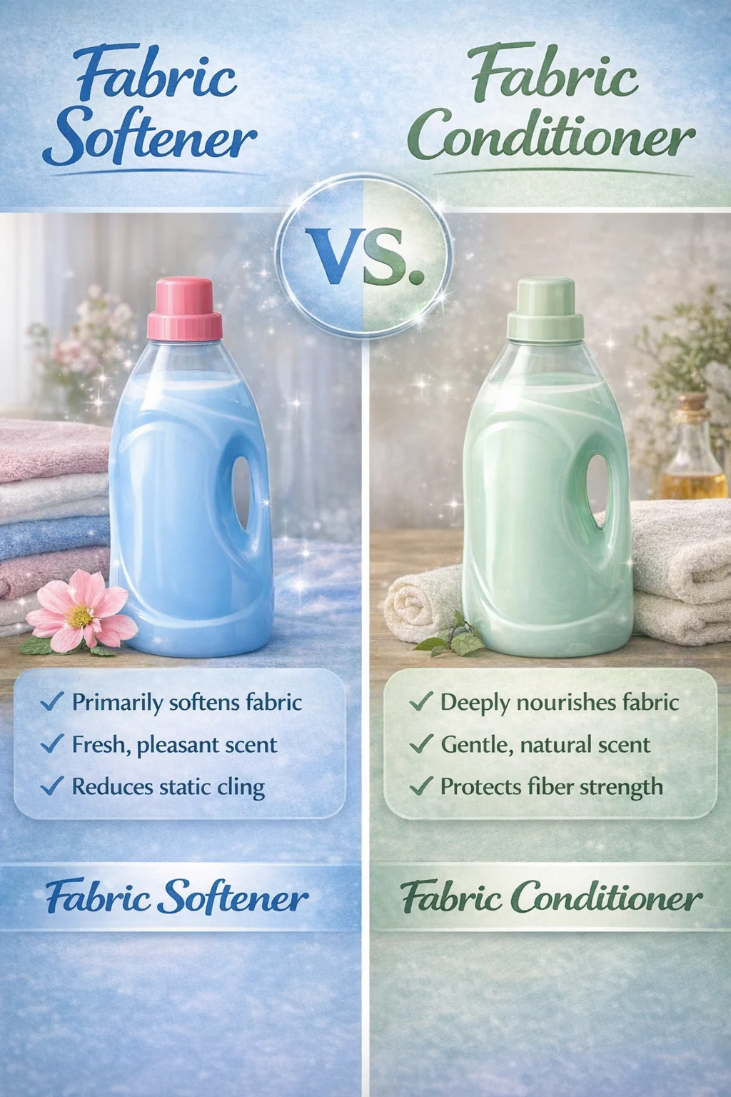 Fabric Softener vs. Fabric Conditioner