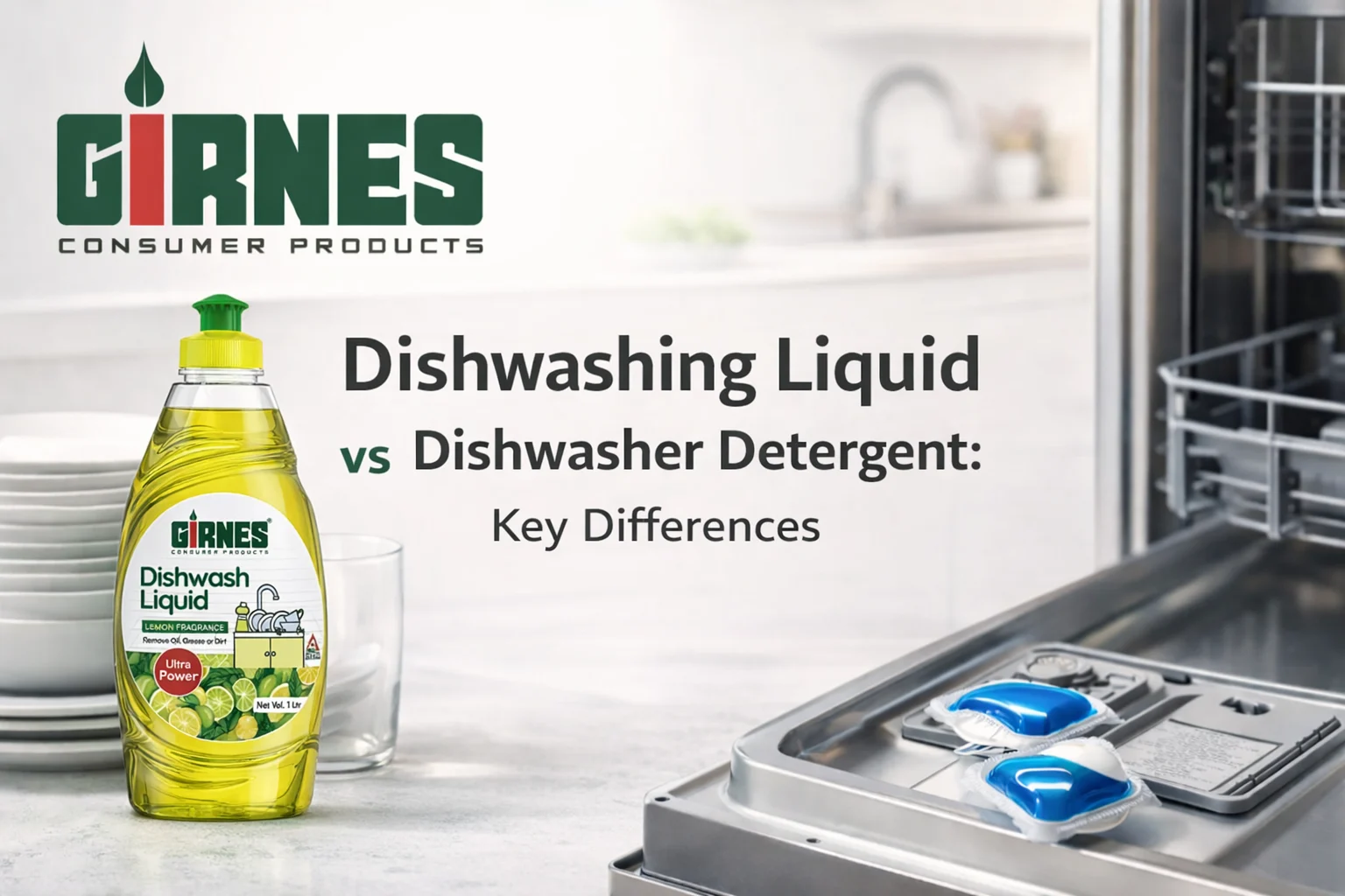 Dishwashing Liquid vs Dishwasher Detergent Key Differences