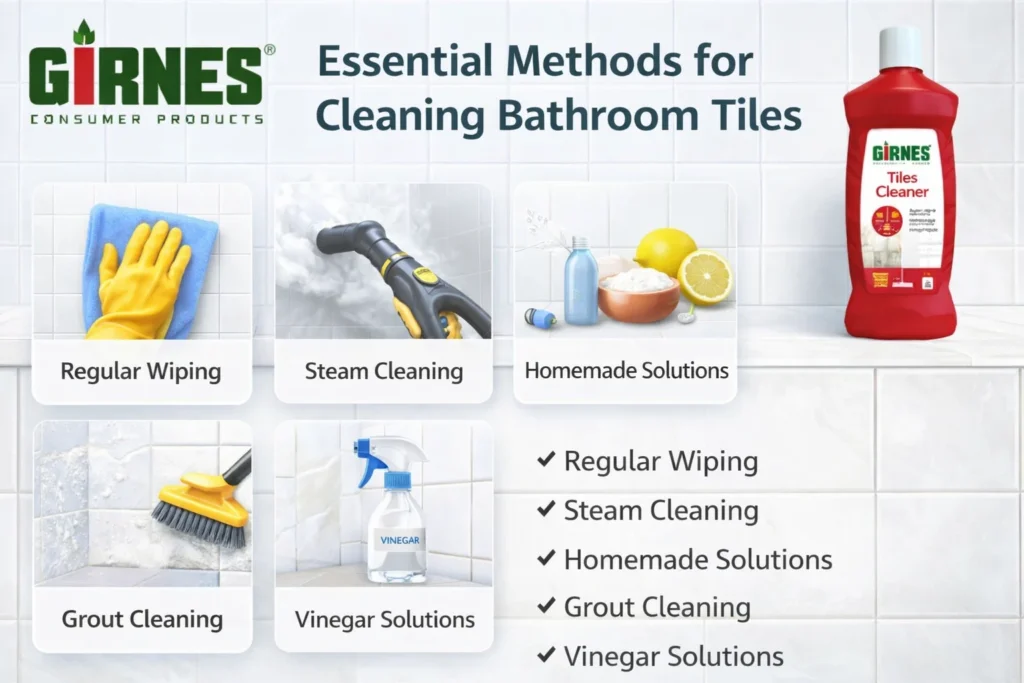 Essential Methods for Cleaning Bathroom Tiles