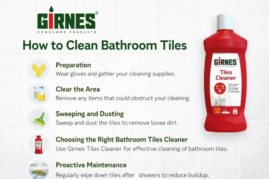 How to Clean Bathroom Tiles
