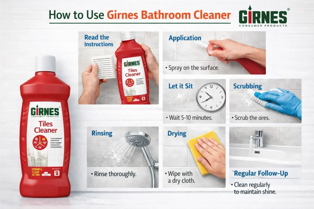 How to Use Girnes Bathroom Cleaner